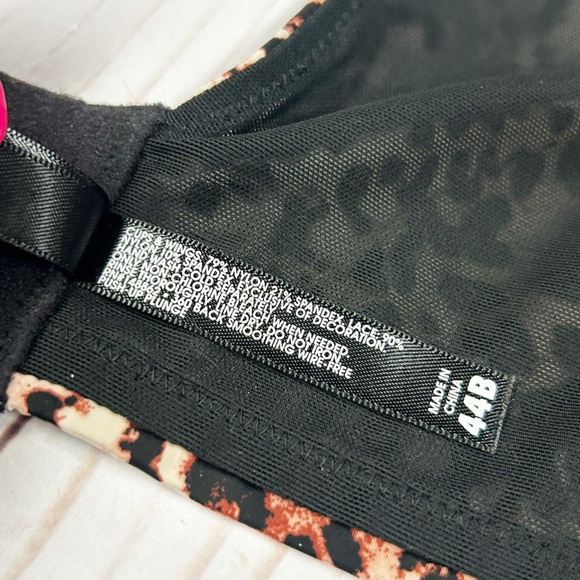 Torrid Curve Dream Wire-Free Push-Up Bra Leopard Print Size 44B - Picture 7 of 11